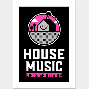 HOUSE MUSIC - Lifts You Up (Pink) Posters and Art